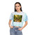 Pedal Through Paradise - Women's Tie-Dye Crop Tee
