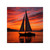 Sailing into Sunset - Transparent Outdoor Stickers, Square, 1pc