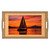 Sailing into Sunset - Bamboo Serving Tray (Engraving)
