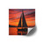 Sailing into Sunset - Laminate Stickers, Square