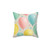 Whimsical Balloon Bash - Faux Suede Square Pillow
