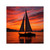Sailing into Sunset - Square Vinyl Stickers