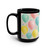 Whimsical Balloon Bash - Black Mug, 15oz
