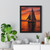 Sailing into Sunset - Vertical Framed Poster