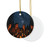 Whimsical Campfire Nights - Decorative Ceramic Ornaments, Double-Sided (1pc, 3pcs, 5pcs, 10pcs)