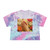 Heartfelt Connections - Women's Tie-Dye Crop Tee