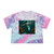 Mystical Ocean Dance - Women's Tie-Dye Crop Tee