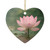 Tranquil Lotus - Ceramic Ornaments, 1-Side Print