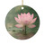 Tranquil Lotus - Ceramic Ornaments, 1-Side Print