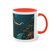 Mystical Ocean Dance - Two-Tone Coffee Mug, 11oz