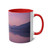 Calm Waters - Two-Tone Coffee Mugs, 11oz
