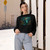 Mystical Ocean Dance - Women's Cropped Fleece Pullover