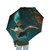 Mystical Ocean Dance - Semi-Automatic Foldable Umbrella