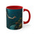 Mystical Ocean Dance - Colorful Accent Mugs, 11oz