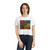 Nature's Mosaic Dance - Women's Flowy Cropped Tee