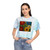 Nature's Mosaic Dance - Women's Tie-Dye Crop Tee