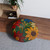Nature's Mosaic Dance - Tufted Floor Pillow, Round