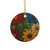 Nature's Mosaic Dance - Decorative Ceramic Ornaments, Double-Sided (1pc, 3pcs, 5pcs, 10pcs)