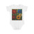 Nature's Mosaic Dance - Short Sleeve Baby Bodysuit