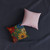 Nature's Mosaic Dance - Square Pillow - Pink Back