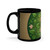 Whimsical Nature Dance - Black Coffee Mug, 11oz