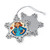 Nurse Superhero Spirit - Pewter Snowflake Ornament
