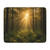 Serene Forest Retreat - Tan Sherpa Blanket