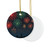 Midnight Sparkle - Decorative Ceramic Ornaments, Double-Sided (1pc, 3pcs, 5pcs, 10pcs)