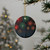 Midnight Sparkle - Decorative Ceramic Ornaments, Double-Sided (1pc, 3pcs, 5pcs, 10pcs)