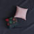 Midnight Sparkle - Square Pillow - Pink Back
