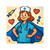 Nurse Superhero Spirit - Vinyl Kiss-Cut Stickers