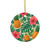 Tropical Oasis Escape - Decorative Ceramic Ornaments, Double-Sided (1pc, 3pcs, 5pcs, 10pcs)
