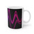 Rhythmic Waves - White Ceramic Mug, 11oz and 15oz