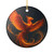 Celestial Phoenix Dance - Ceramic Decoration Ornament, (1pc)