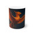 Celestial Phoenix Dance - White Ceramic Mug, 11oz and 15oz