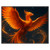 Celestial Phoenix Dance - PU Leather Mouse Mat