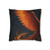 Celestial Phoenix Dance - Spun Polyester Square Pillowcase