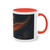 Celestial Phoenix Dance - Two-Tone Coffee Mug, 11oz