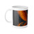 Celestial Phoenix Dance - White Ceramic Mug, 11oz