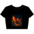 Celestial Phoenix Dance - Women’s Poly-Cotton Crop Tee