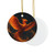 Celestial Phoenix Dance - Decorative Ceramic Ornaments, Double-Sided (1pc, 3pcs, 5pcs, 10pcs)