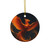 Celestial Phoenix Dance - Decorative Ceramic Ornaments, Double-Sided (1pc, 3pcs, 5pcs, 10pcs)
