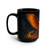 Celestial Phoenix Dance - Black Mug, 15oz