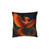 Celestial Phoenix Dance - Square Pillow - Pink Back