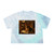 Whimsical Reading Haven - Women's Tie-Dye Crop Tee