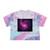 Celestial Mirage - Women's Tie-Dye Crop Tee
