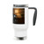 Cybernetic Companion - Stainless Steel Travel Mug with Handle, 14oz