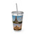 Timeless Journeys - Sunsplash Tumbler with Straw, 16oz
