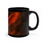 Eternal Flame Rising - Black Coffee Mug, 11oz
