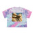 Soaring Above Clouds - Women's Tie-Dye Crop Tee